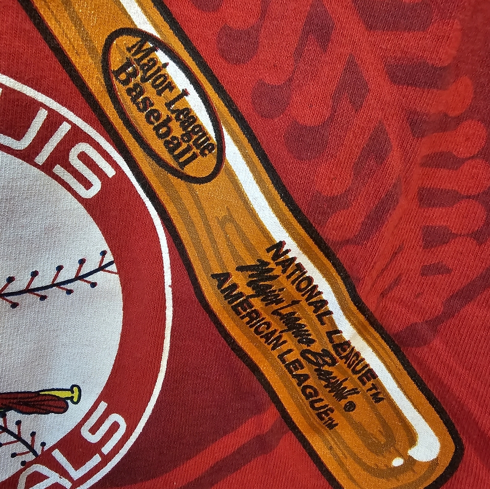 Vintage 90s St. Louis Cardinals Baseball T-Shirt Large - Picture 3 of 7